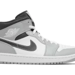 Air Jordan 1 Mid 'Light Smoke Grey' Replica