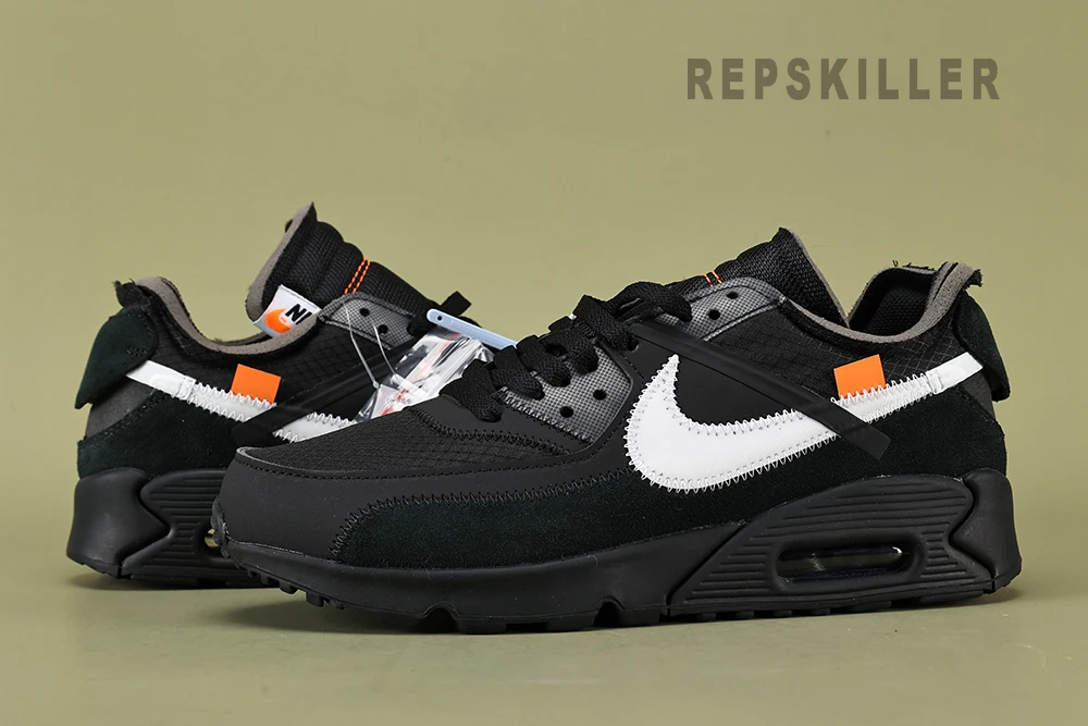 Off-White x Air Max 90 'Black' Replica - Reps Killer