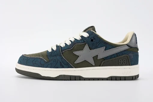 Bape Sk8 Sta 'Army Green Dark Blue'