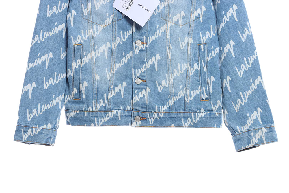 22FW Brushed Paint Washed Denim Jacket Coat Replica