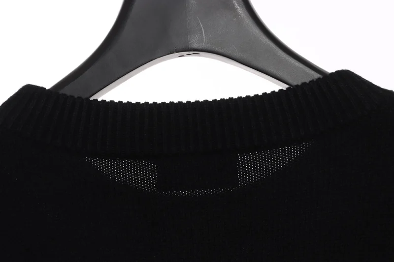 Double-loop cashmere-blend knitted crew neck sweater Replica