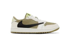 Travis Scott x Air Jordan 1 Low Golf 'Neutral Olive' Replica