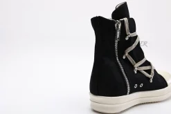 Rick Owens Wmns DRKSHDW Strobe Cotton Denim Hexa High 'Black Milk'Replica