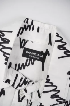 Balenciaga Allover Logo Shirt