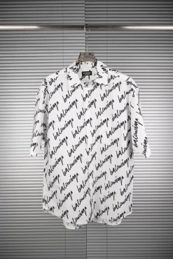 Balenciaga Allover Logo Shirt