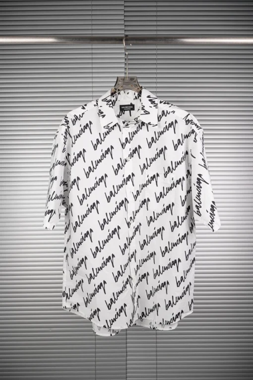 Balenciaga Allover Logo Shirt