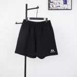 B@lenci@ga Double Circle Embroidered Shorts