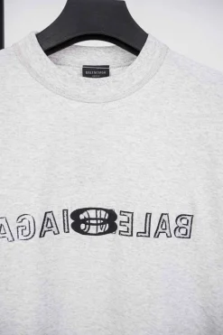 Balenciaga Double Ring Reverse Letter T-Shirt