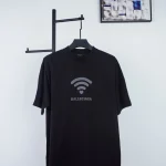 Balenciaga WiFi Heart Print T-Shirt