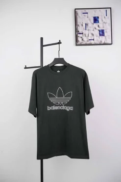 Balenciaga X Adidas Letter Embroidery T-Shirt