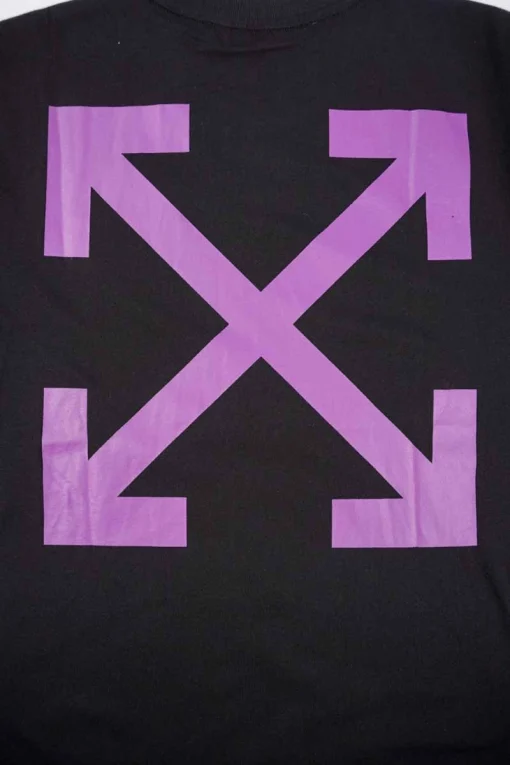 Off-White Angel Purple Arrow Print T-Shirt