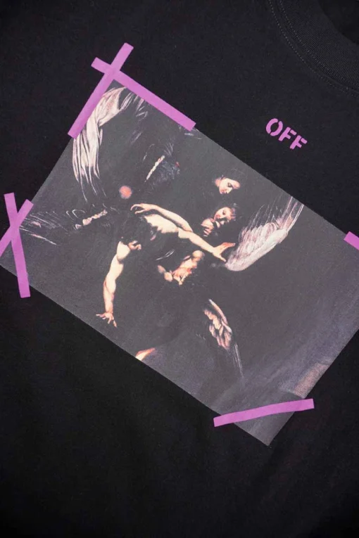 Off-White Angel Purple Arrow Print T-Shirt