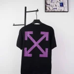 Off-White Angel Purple Arrow Print T-Shirt