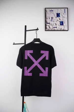 Off-White Angel Purple Arrow Print T-Shirt