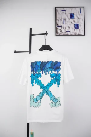 Off-White Blue Arrow Printed T-Shirt