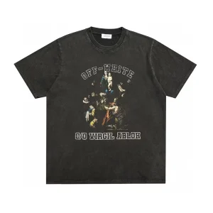 Off-White Caravaggio Mary Faded Print T-Shirt