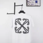 Off-White Corrugated Anchor Arrow Embroidered T-shirt