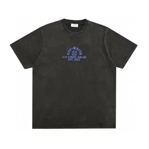 Off-White Crackled Logo-Print T-Shirt