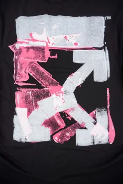 Off-White Graffiti Red Arrow Print T-Shirt