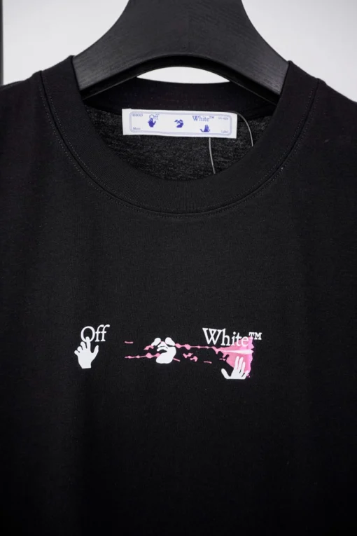 Off-White Graffiti Red Arrow Print T-Shirt