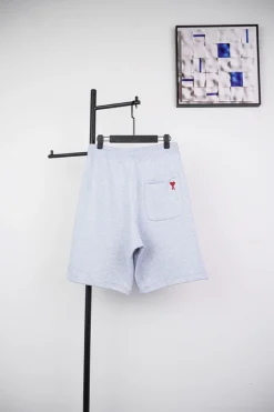 Ami Pocket Heart Embroidery Shorts