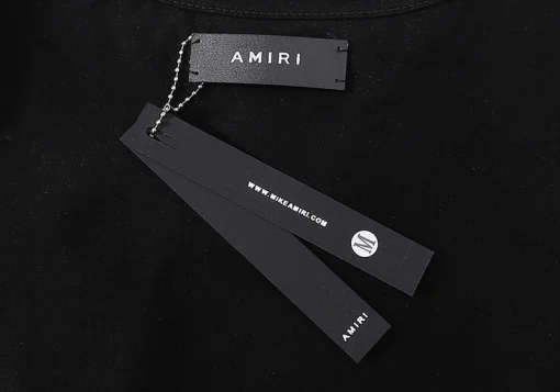 Amiri Striped Logo Printed T-Shirt