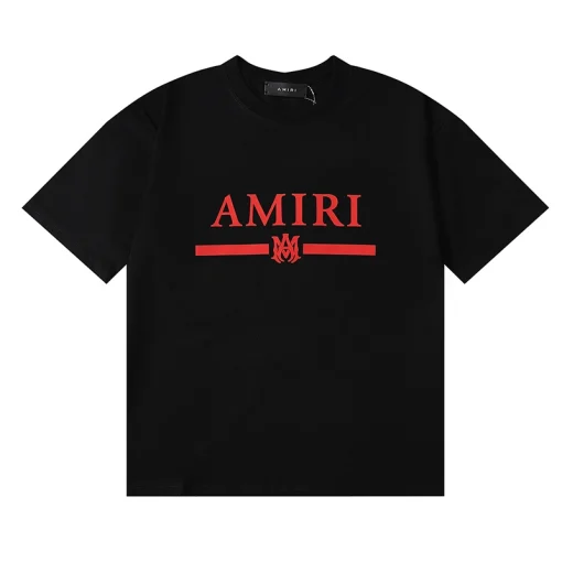 Amiri Striped Logo Printed T-Shirt