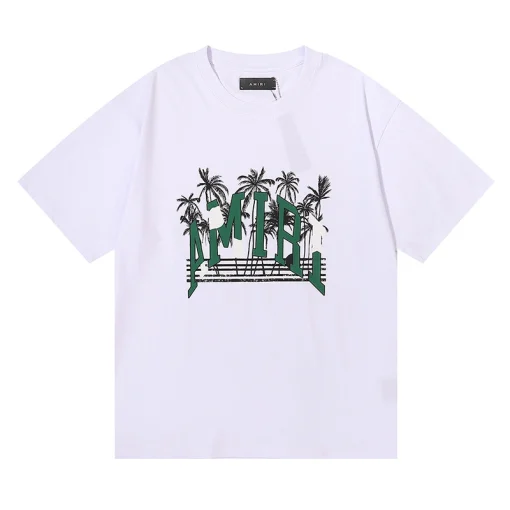 Amiri Varsity Palms Print T-Shirt