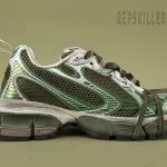 Balenciaga 3XL Dark Green Light Beige Men's Replica Sneakers