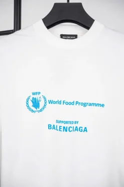 Balenciaga Blue Graphic Print T-Shirt