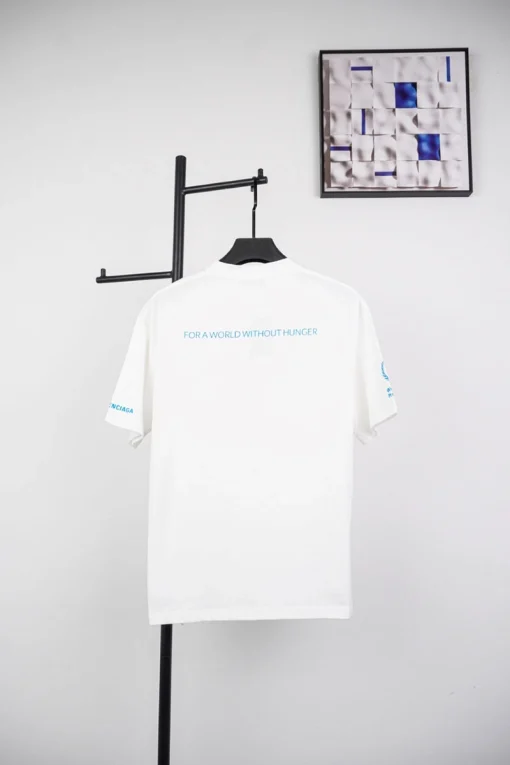 Balenciaga Blue Graphic Print T-Shirt