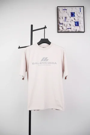 Balenciaga Ib Silver Reflective Print T-Shirt