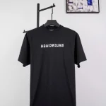 Balenc1@ga  Reverse Letter Logo Print T-shirt