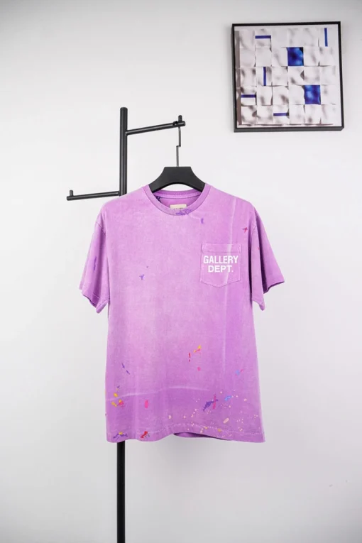 Gallery Dept Pocket Letter Splash Print T-Shirt