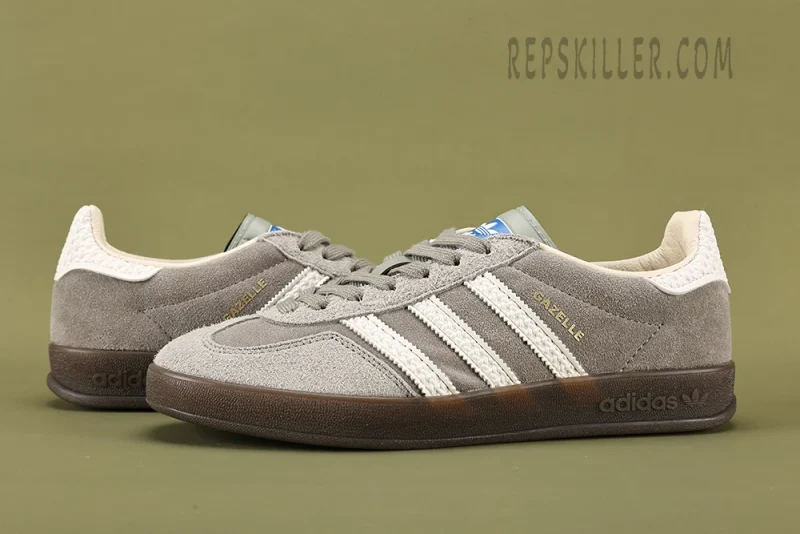 Gazelle Indoor ‘Grey White’ Low Sneakers Reps