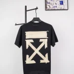 Off-White Yellow Rubber Arrow Print T-Shirt