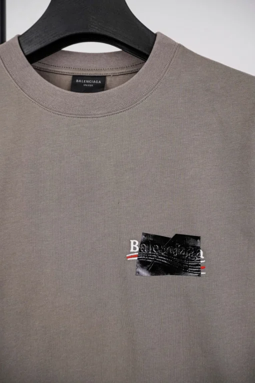 Balenciaga Black Tape Printed Logo T-Shirt