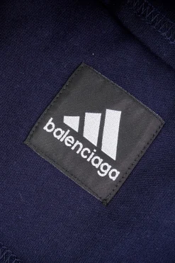 Balenciaga Blue Logo Print T-shirt