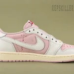 Travis Scott Air Jordan 1 Low “White Pink” Reps