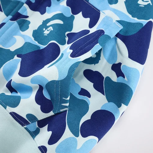 BAPE Camo Shark Full Zip Hoodie Blue