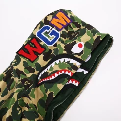 BAPE Camo Shark Full Zip Hoodie Green