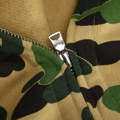 BAPE Camo Shark Full Zip Hoodie Green