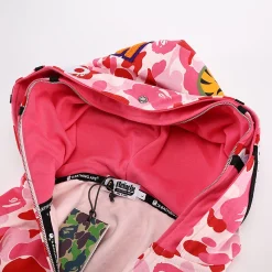 BAPE Camo Shark Full Zip Hoodie Pink