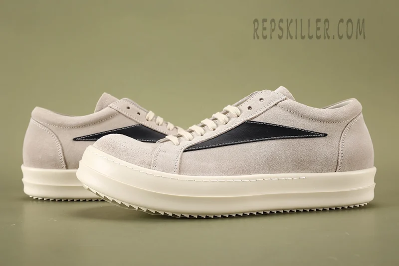 Rick Owens - Vintage Sneaker In Milk & Black