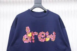 Drew Flower Letter Prints Hoodie