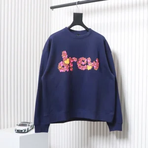 Drew Flower Letter Prints Hoodie