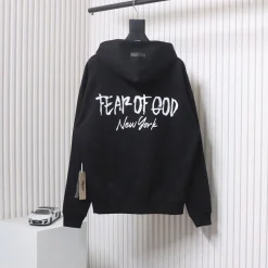 Fear Of God Logo New York Hoodie