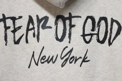 Fear Of God Logo New York Hoodie