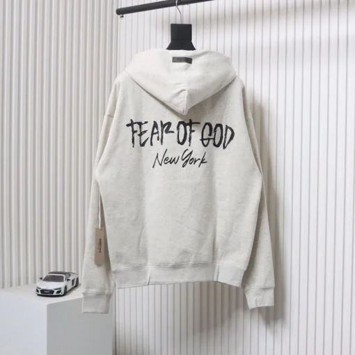 Fear Of God Logo New York Hoodie