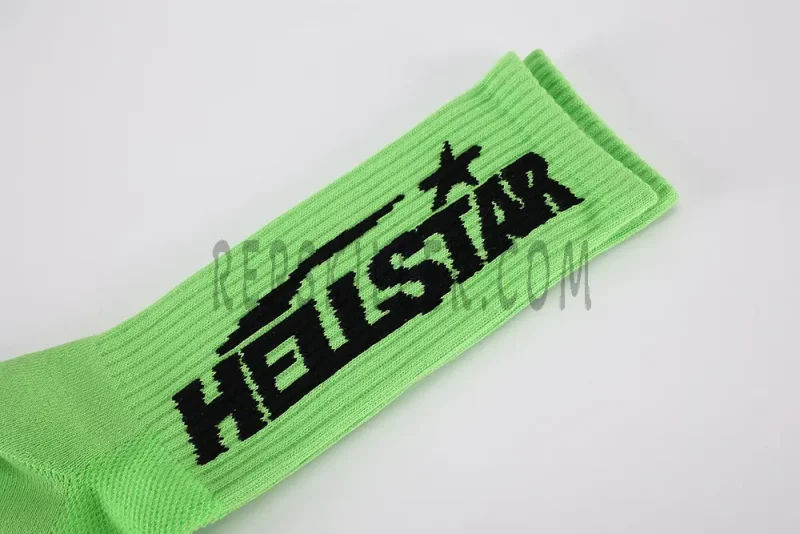 Hellstar Logo Star Sock green